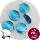 Glass Nuggets - Turquoise Blue - Click & Collect - 9113